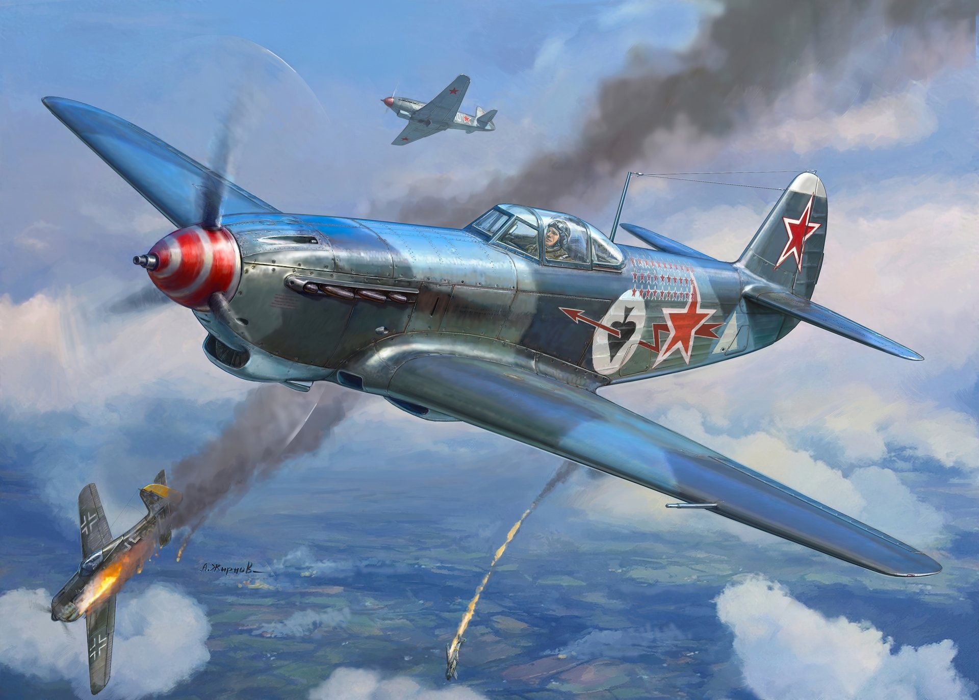 Download Military Yakovlev Yak-9 4k Ultra HD Wallpaper