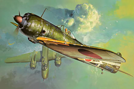 military Nakajima Ki-43 Hayabusa HD Desktop Wallpaper | Background Image
