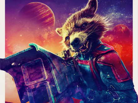 Rocket Raccoon movie Guardians of the Galaxy Vol. 3 HD Desktop Wallpaper | Background Image