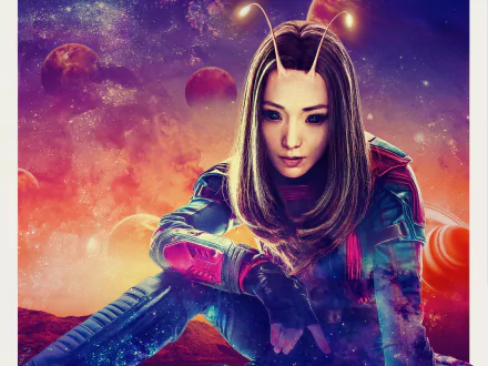 Pom Klementieff Mantis (Marvel Comics) movie Guardians of the Galaxy Vol. 3 HD Desktop Wallpaper | Background Image