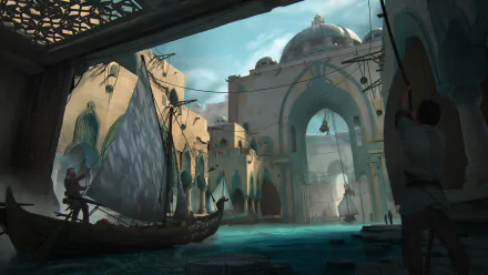 fantasy ship HD Desktop Wallpaper | Background Image