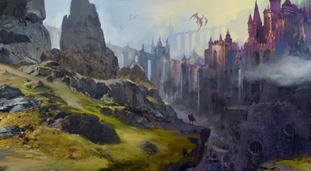 fantasy city HD Desktop Wallpaper | Background Image