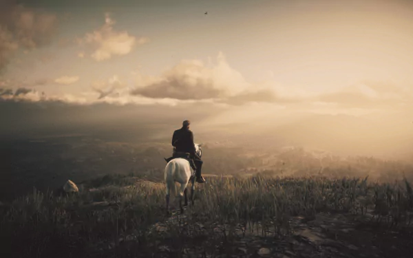 horse mountain Red Dead Redemption video game Red Dead Redemption 2 HD Desktop Wallpaper | Background Image
