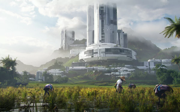Sci Fi Structure HD Desktop Wallpaper | Background Image