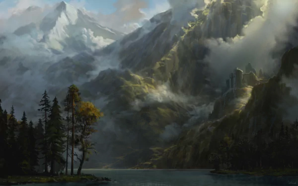 fantasy ruin HD Desktop Wallpaper | Background Image