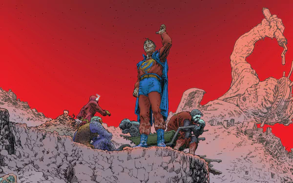 Comic All Star Superman HD Desktop Wallpaper | Background Image