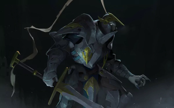 fantasy knight dark armor HD Desktop Wallpaper | Background Image