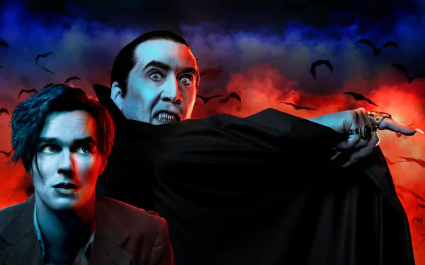 Nicolas Cage Nicholas Hoult movie Renfield HD Desktop Wallpaper | Background Image