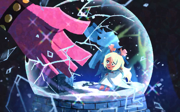 Susie (deltarune) Noelle Holiday video game deltarune HD Desktop Wallpaper | Background Image