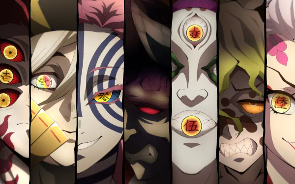 A breathtaking Demon Slayer: Kimetsu no Yaiba wallpaper featuring vibrant anime characters in high definition.
