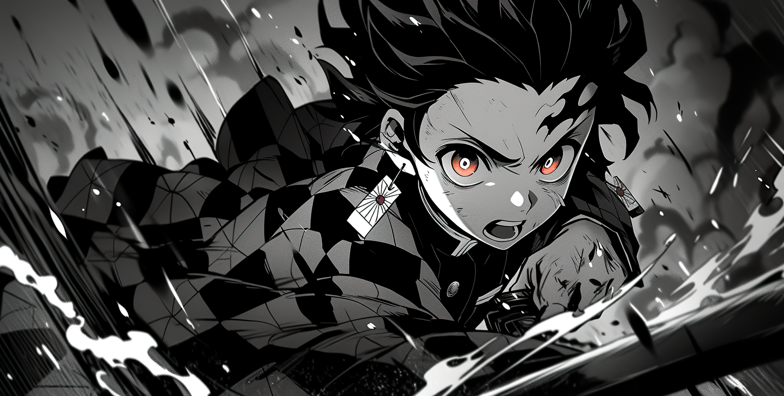 kimetsunoyaiba #demonslayer #nezuko #tanjiro #tanjirou - Anime Wallpaper  Phone 4k, HD Png Download , Transparent Png Image - PNGitem