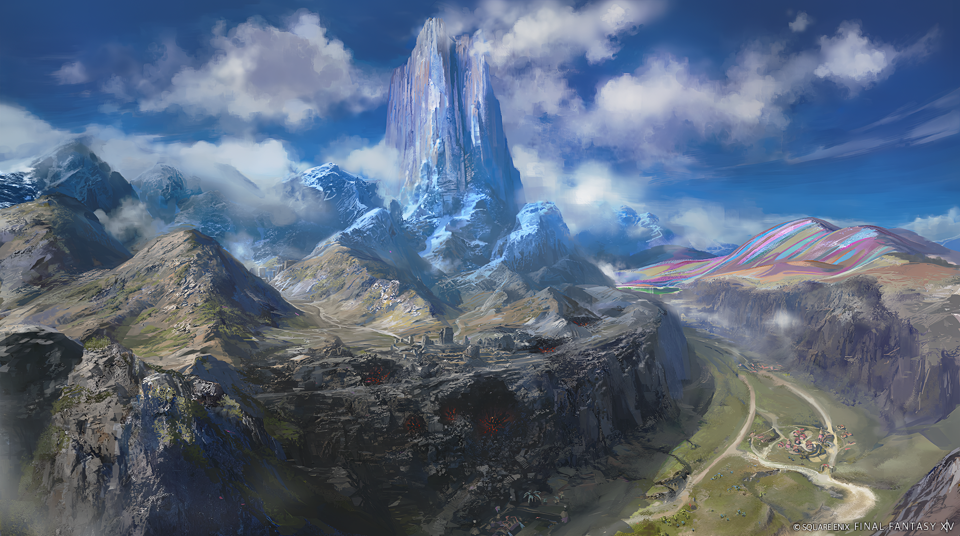 final fantasy landscape wallpaper hd