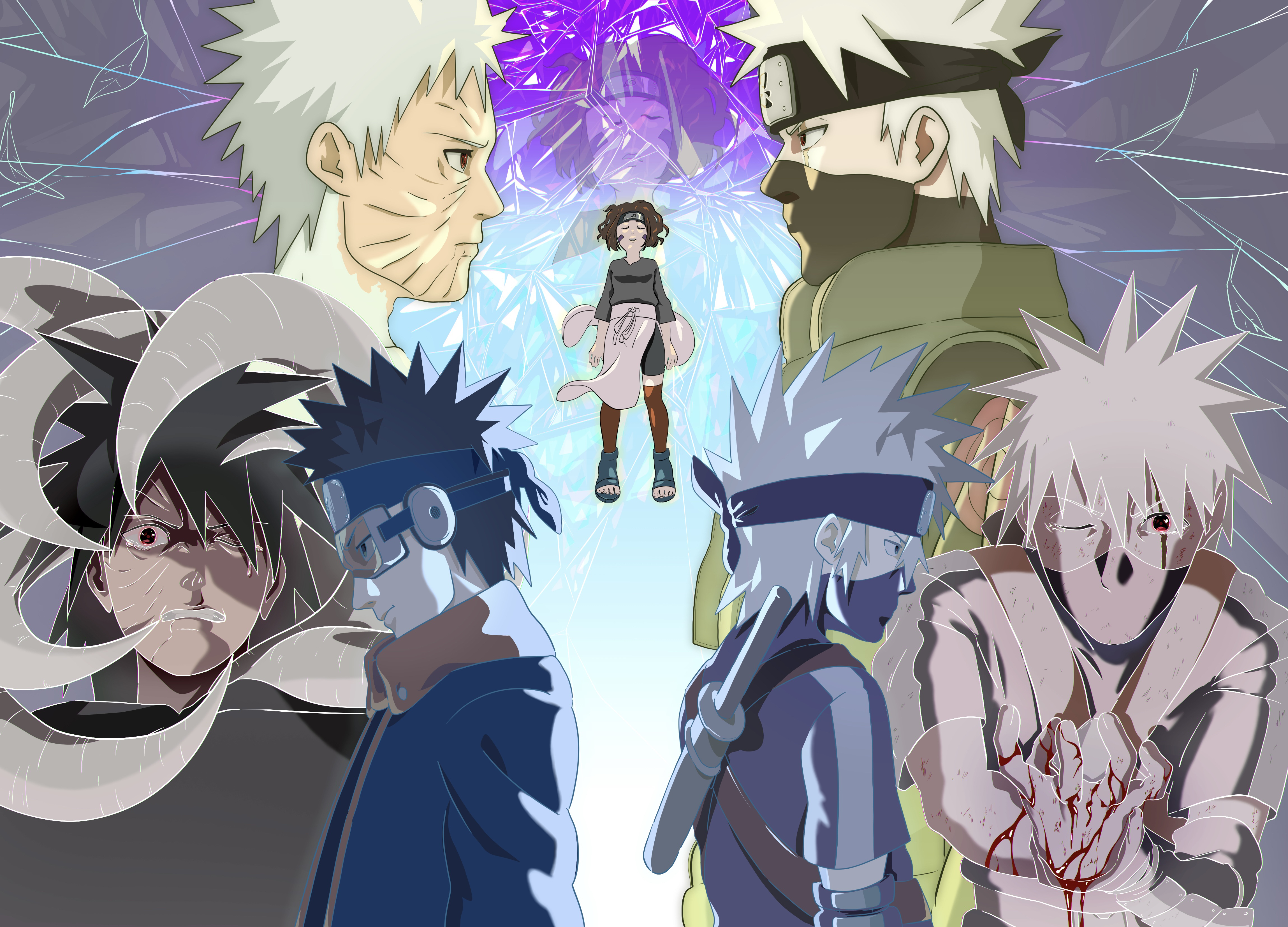 Kakashi and Obito Wallpapers  Top Free Kakashi and Obito Backgrounds   WallpaperAccess