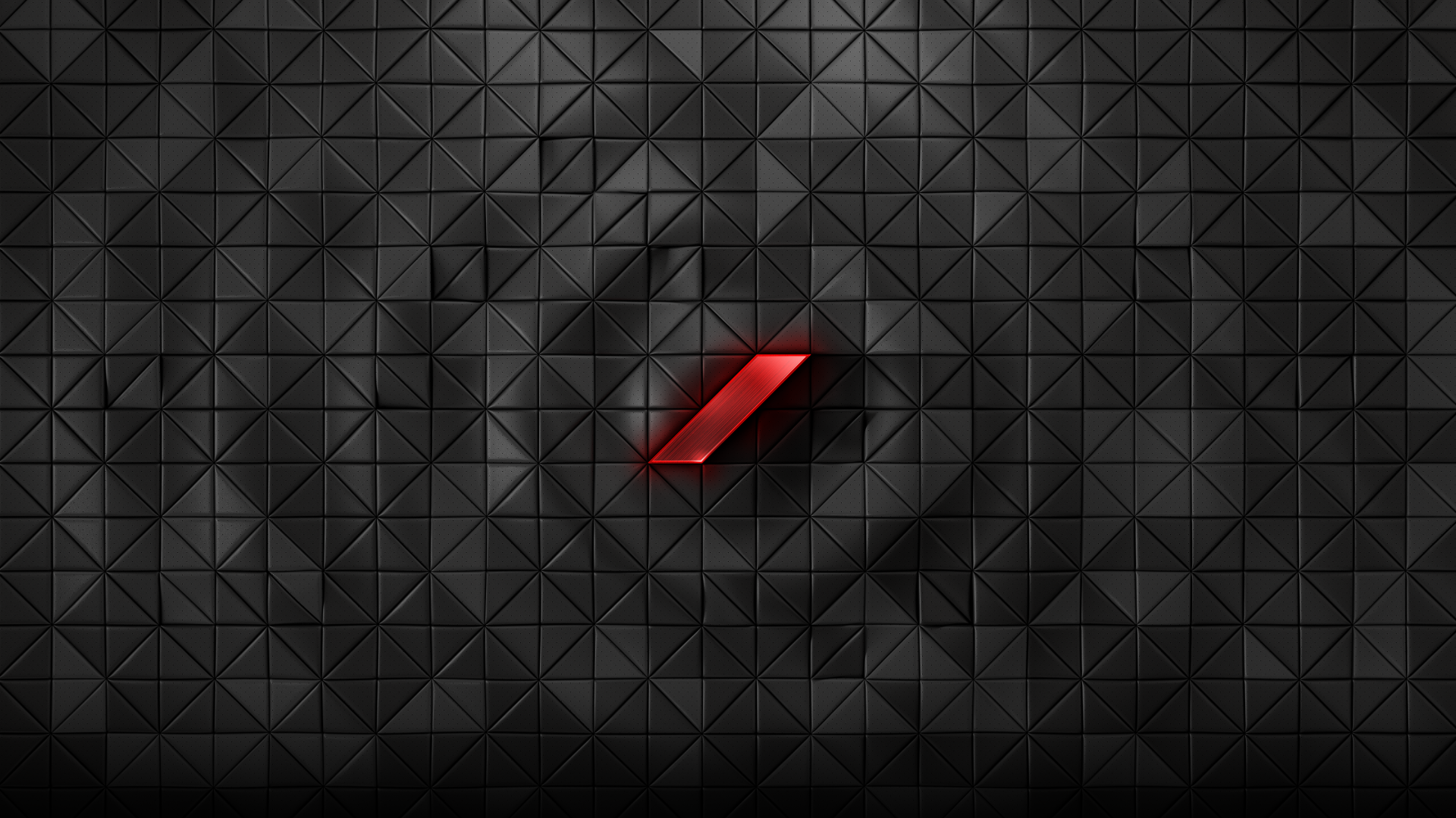 A sleek 4K Ultra HD desktop wallpaper featuring a textured black geometric background with a subtle red accent, inspired by technology and MKBHD aesthetics.