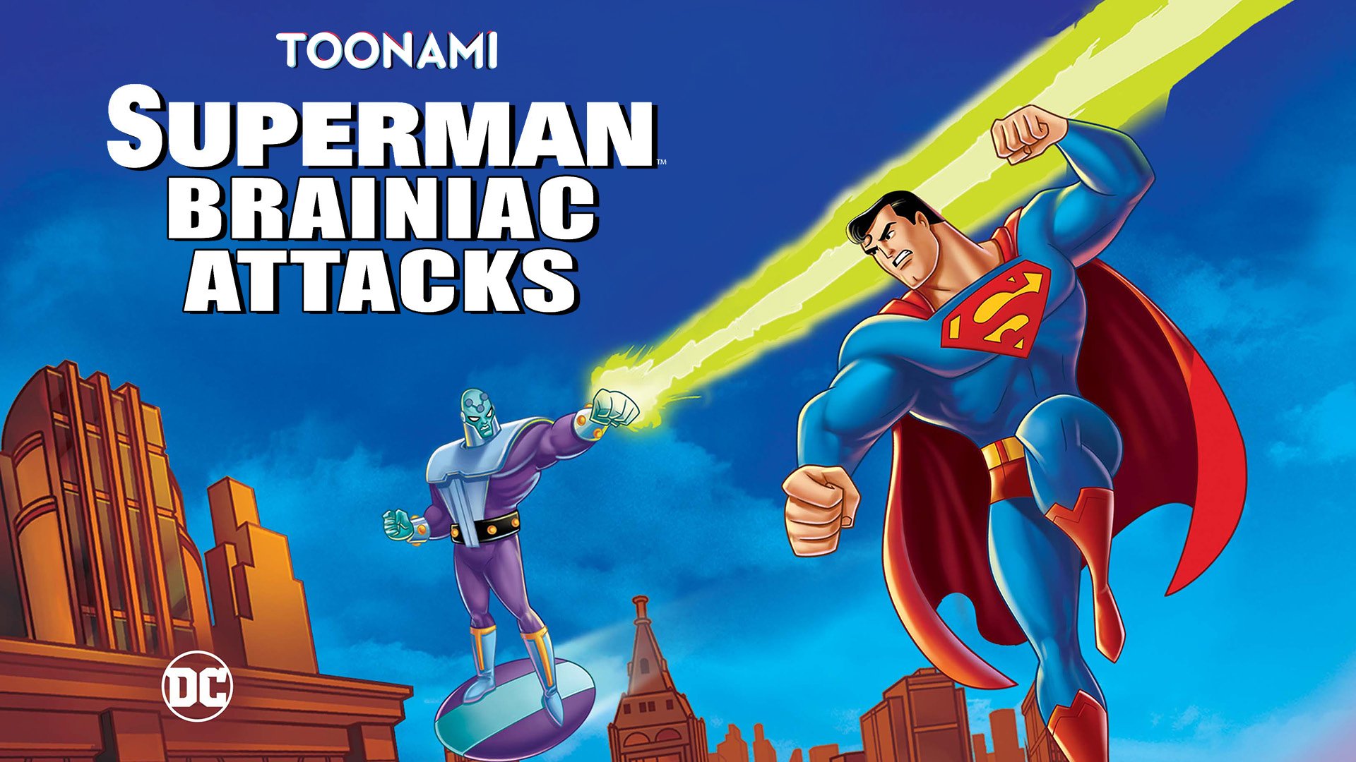 superman brainiac attacks poster