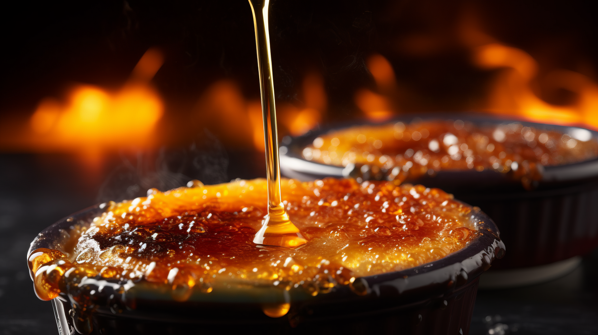 Gourmet Crème Brûlée HD Wallpaper - Fiery Sweet Delight