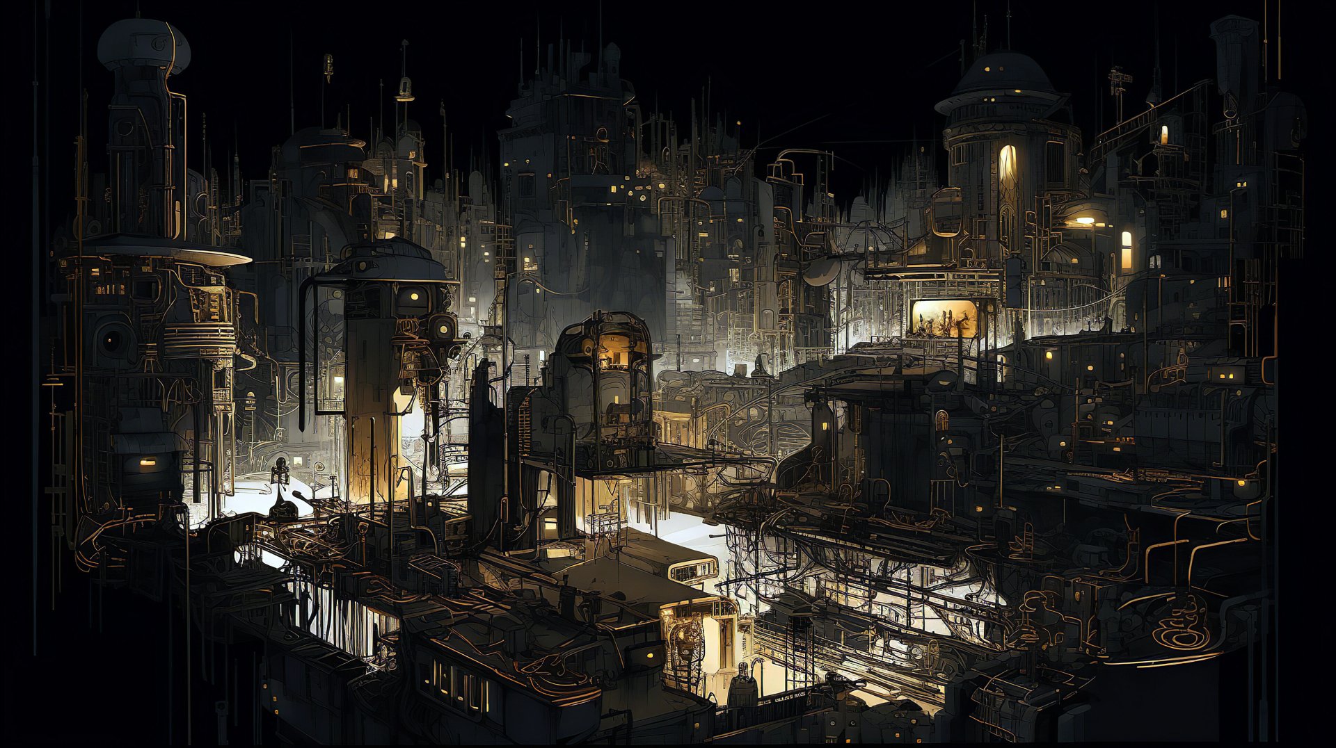 Download Sci Fi City Sci Fi City 4k Ultra HD Wallpaper by kuzy62