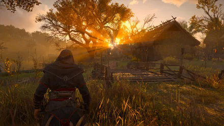 sunset viking sun England Eivor (Assassin's Creed) video game Assassin's Creed Valhalla HD Desktop Wallpaper | Background Image