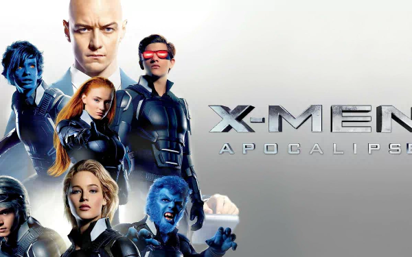 Apocalyptic X-Men movie desktop wallpaper in high-definition quality.