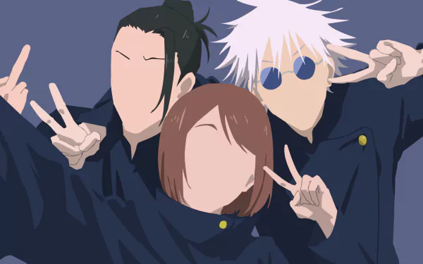 Satoru Gojo Shoko Ieiri Suguru Geto Anime Jujutsu Kaisen Gojo & Geto HD Desktop Wallpaper | Background Image