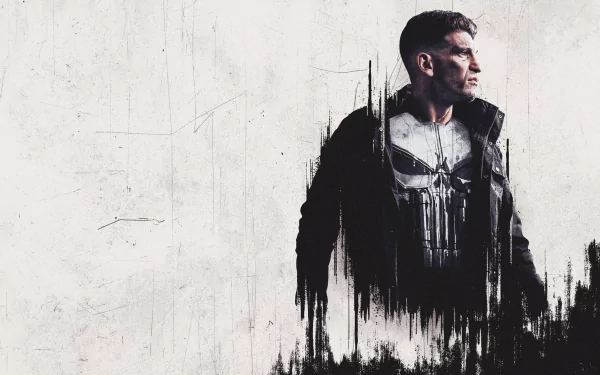 The Punisher HD desktop wallpaper: A fierce and gritty background inspired by the TV show, depicting a powerful and iconic scene.