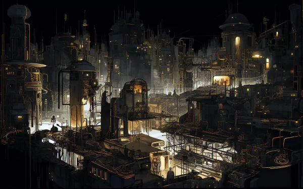  Dark Cityscape by kuzy62