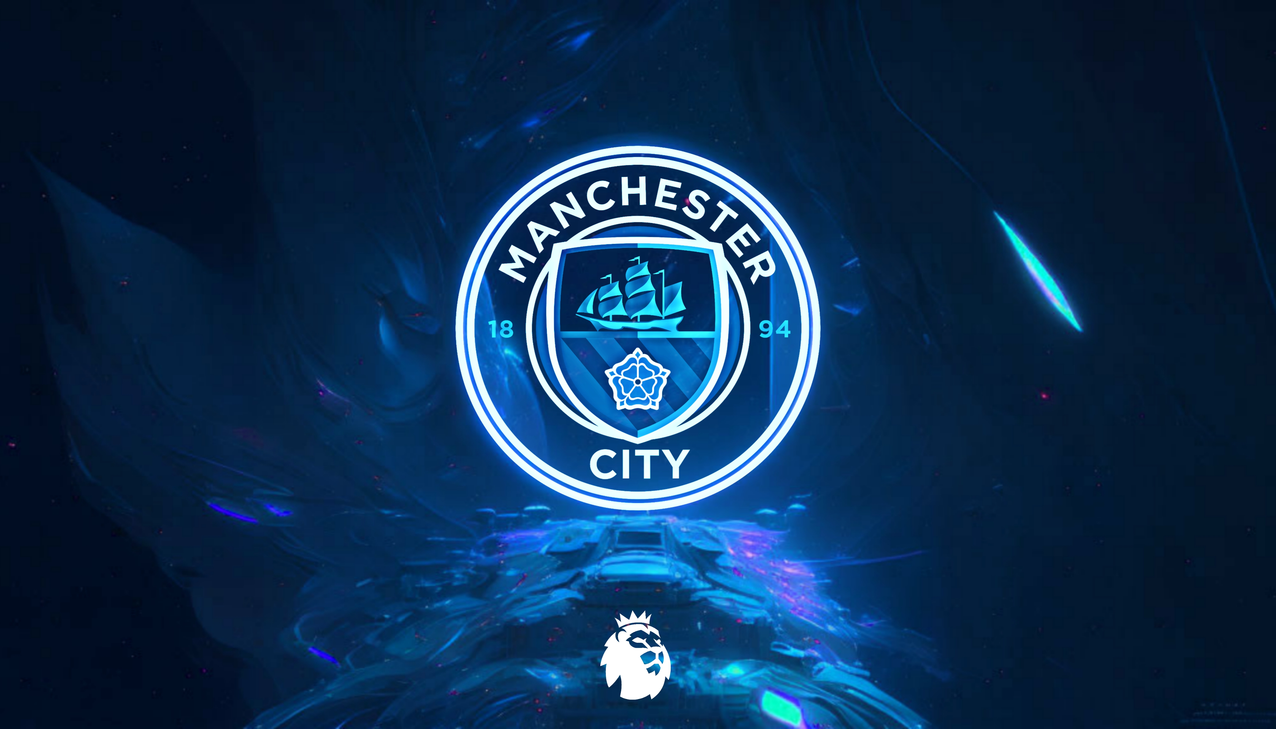 Hình nền Derby xanh đỏ 4k của Manchester City - Hình Nền Đẹp