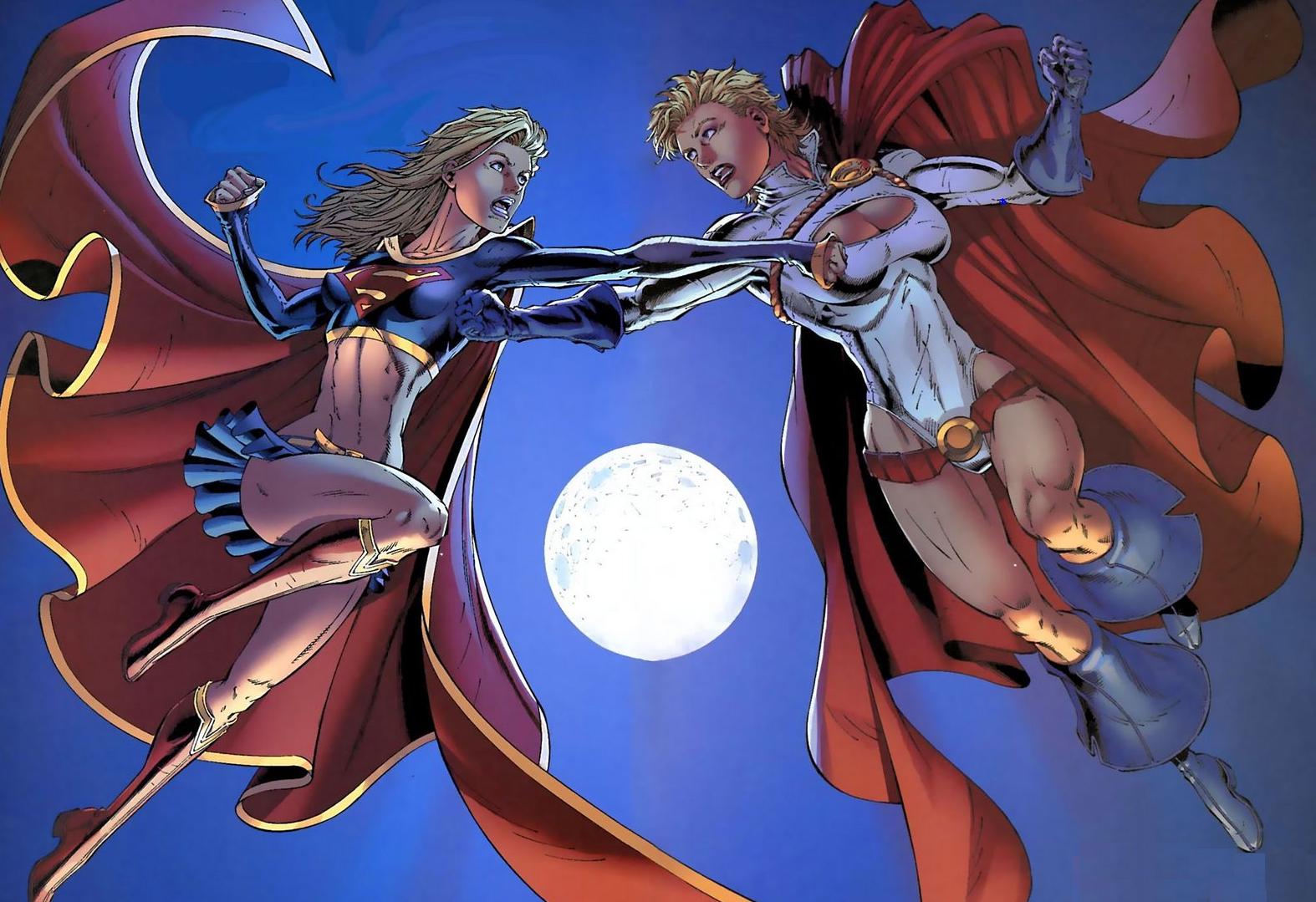 Comics Powergirl Vs. Supergirl HD Wallpaper | Background Image