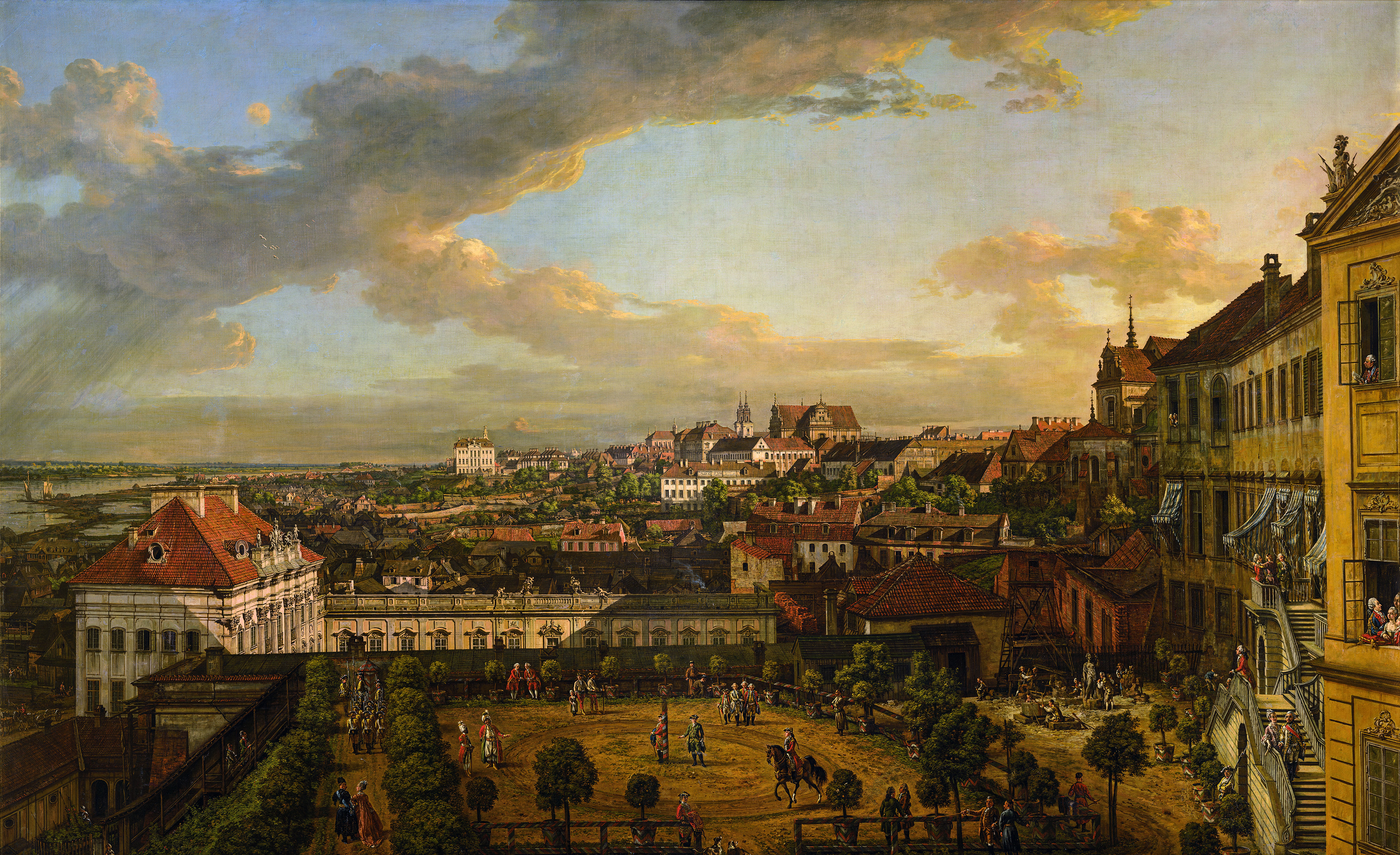 Bernardo Bellotto - View of Warsaw from the Terrace of the Royal Castle (1773) by Bernardo Bellotto