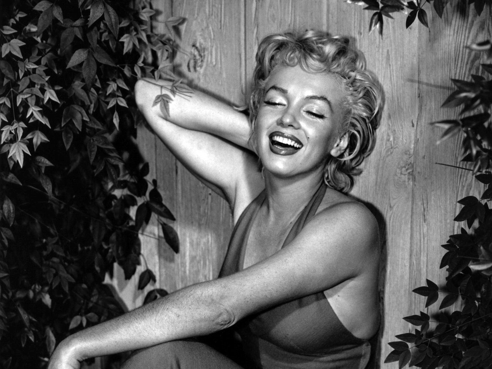 Marilyn Monroe, iconic celebrity, graces this stunning desktop wallpaper.
