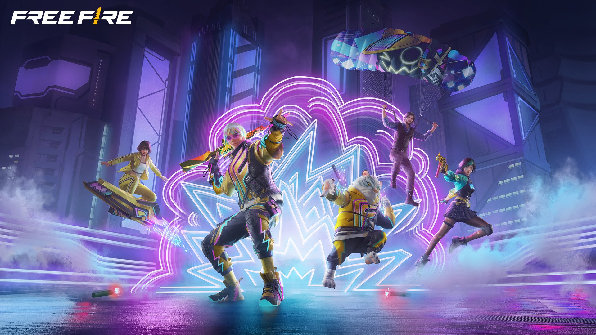 Free Fire Dynamic Wallpaper - Neon Battle Cool HD Background