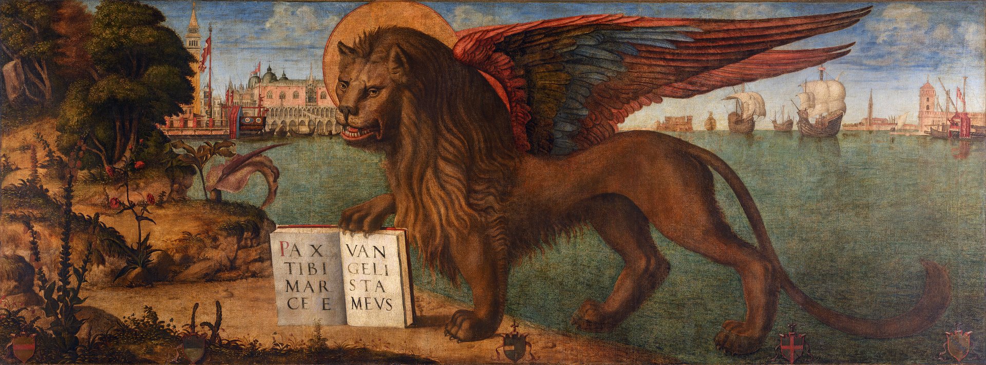 Download Religious Christian Biblical Lion Venice Artistic Painting HD Wallpaper by Vittore Carpaccio
