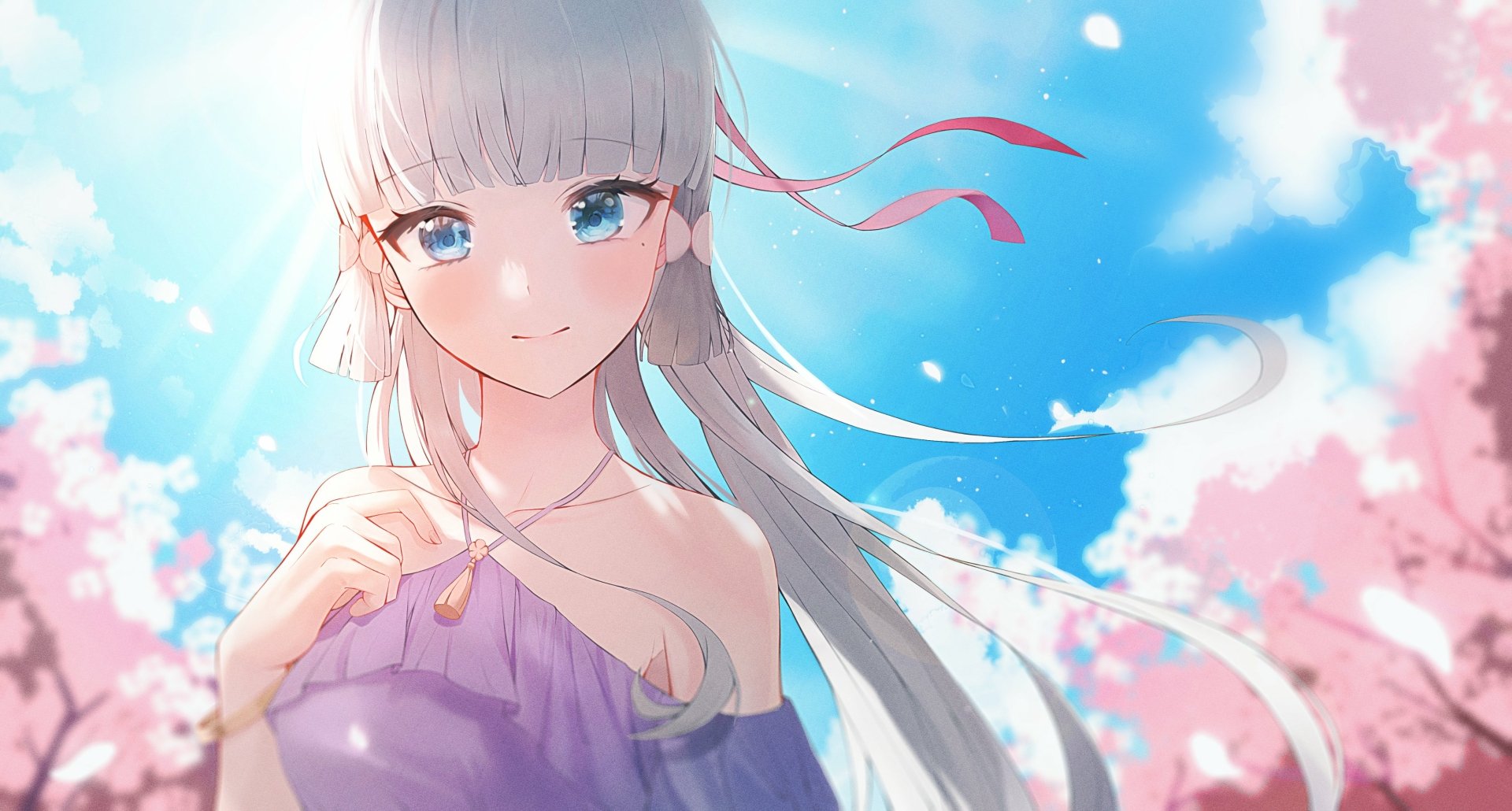 Download Kamisato Ayaka (Genshin Impact) Video Game Genshin Impact 4k Ultra HD Wallpaper by hAani