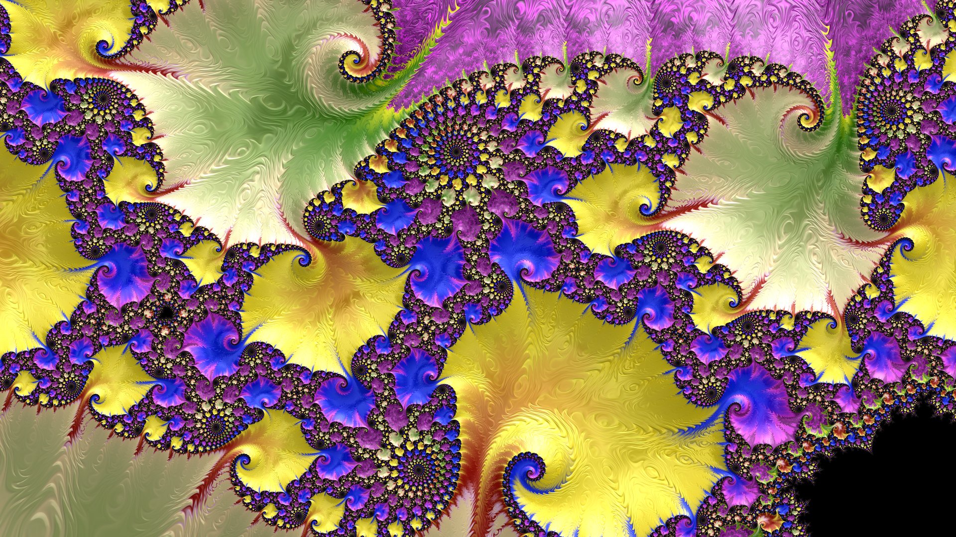 8k Trippy Psychedelic Fractal Wallpaper by Dr-Pen