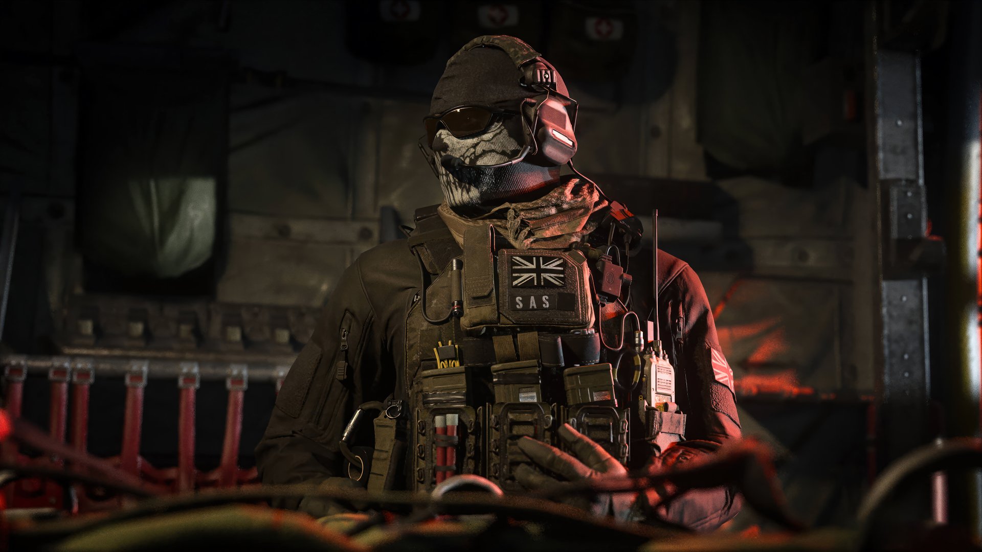 High-definition wallpaper of a Call of Duty: Modern Warfare III (2023) soldier equipped for action.
