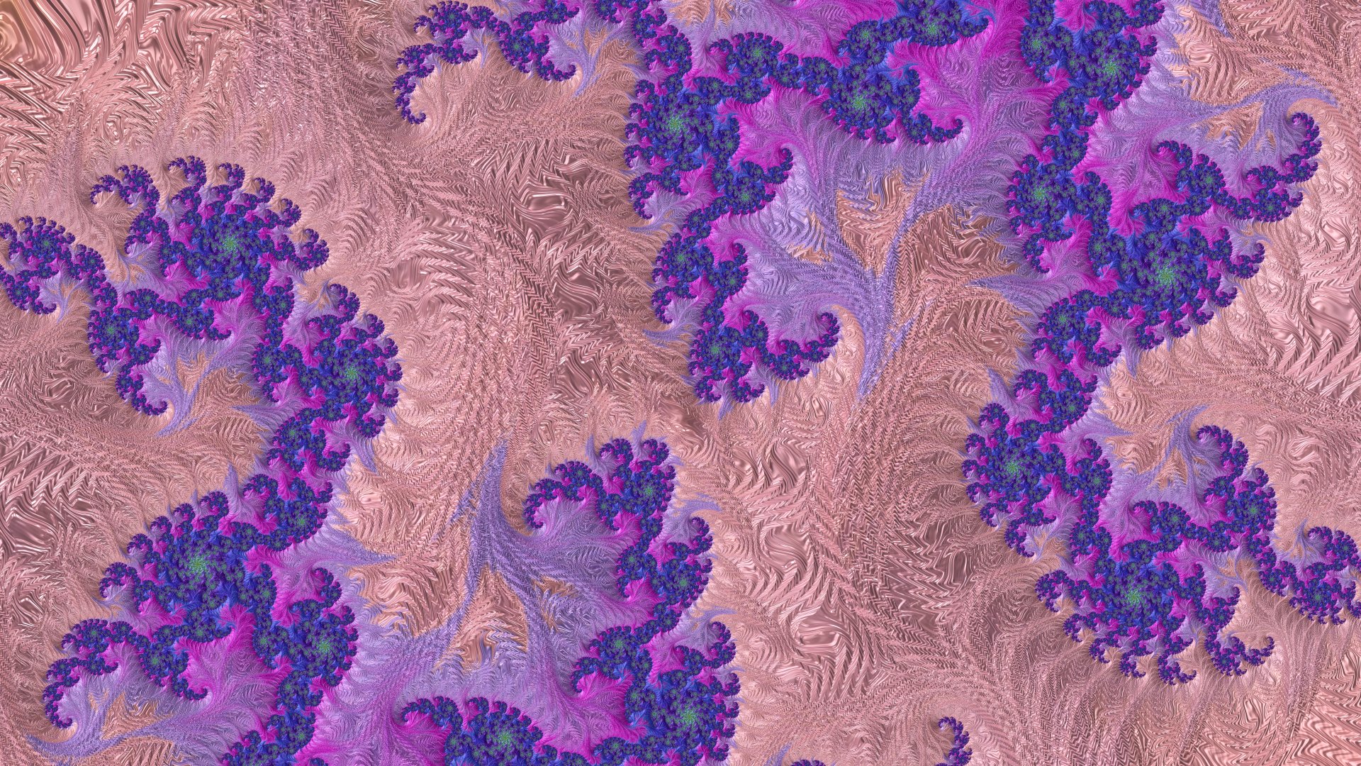 Trippy purple and pink psychedelic fractal abstract with swirling trance patterns, rendered in vibrant detail for an 8K Ultra HD PC desktop wallpaper and background.