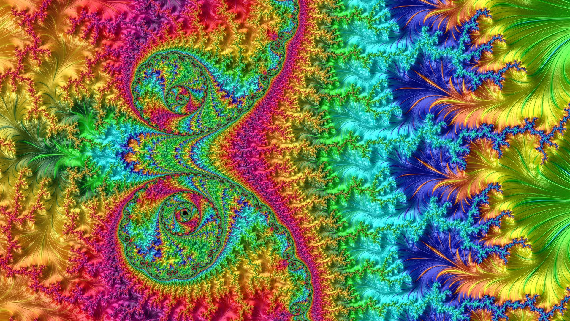 8k Trippy Psychedelic Fractal Wallpaper by Dr-Pen