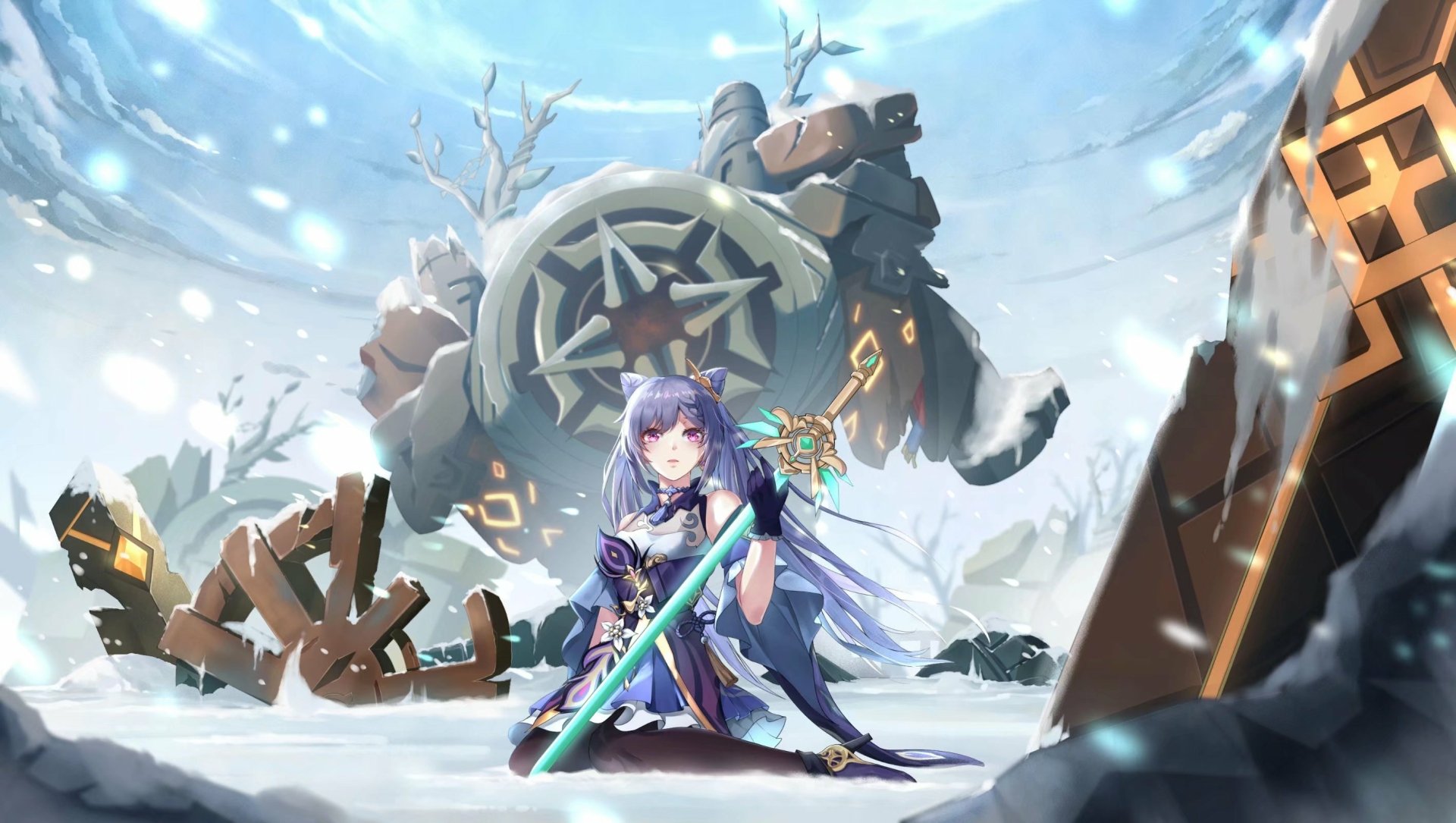 Download Keqing (Genshin Impact) Video Game Genshin Impact HD Wallpaper by LALAHEI