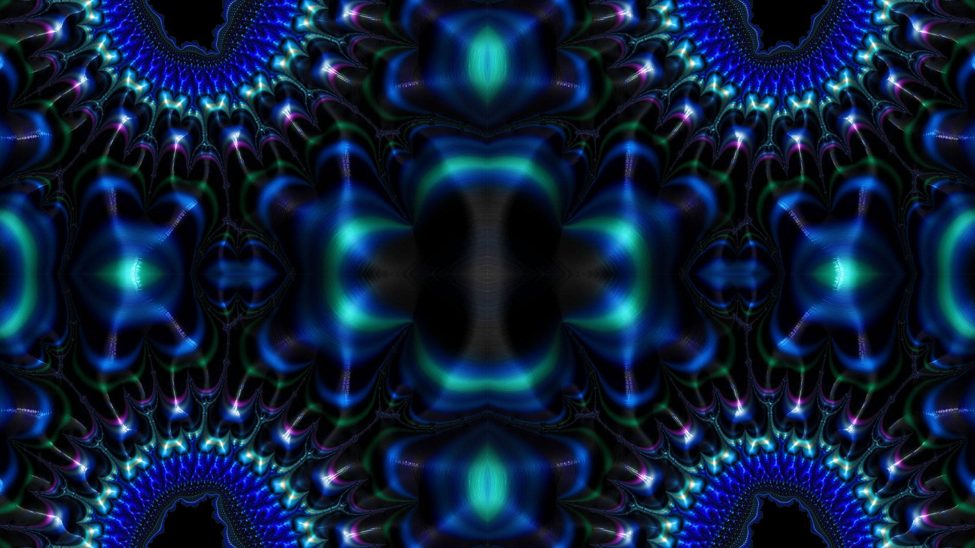 Trippy Psychedelic Fractal Wallpaper by Dr-Pen