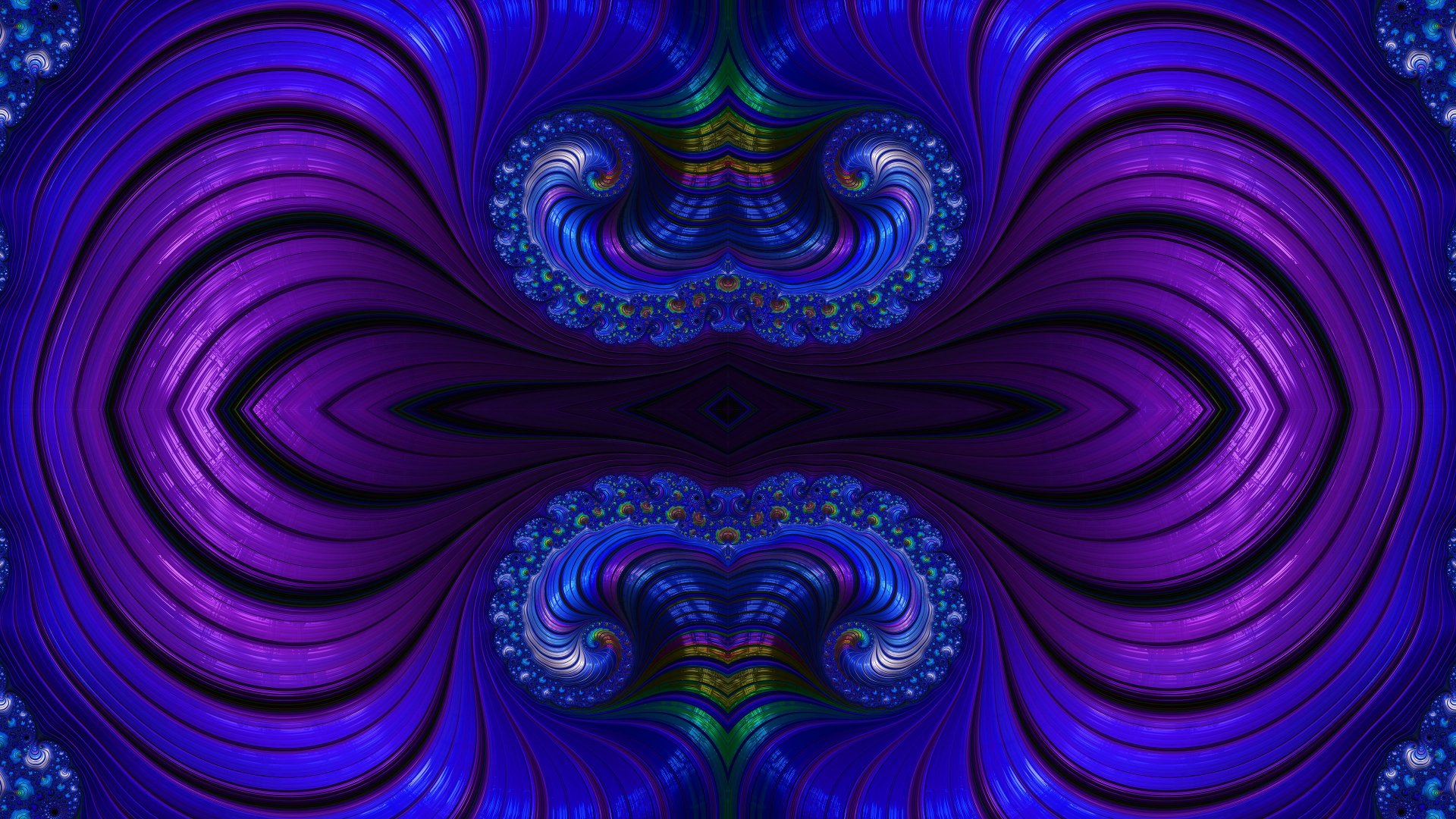 Trippy Psychedelic Fractal Wallpaper by Dr-Pen