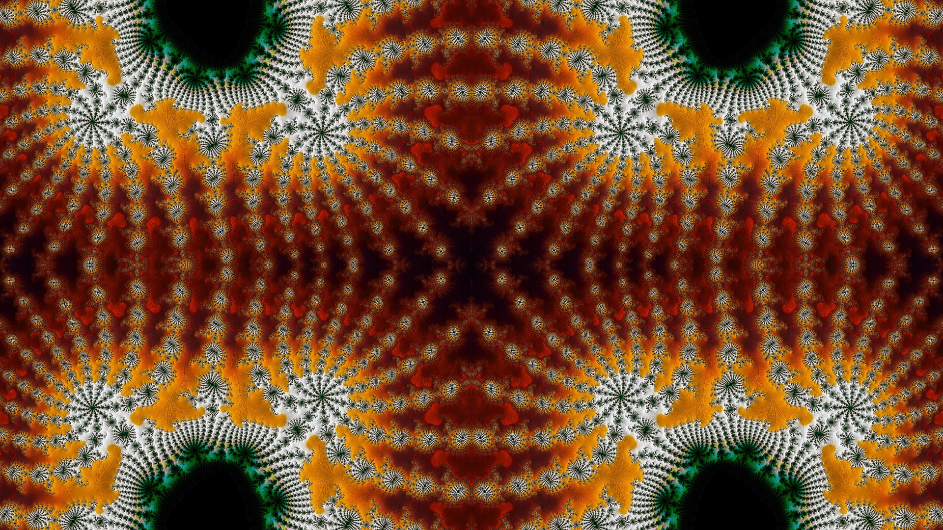 Trippy Psychedelic Fractal Wallpaper by Dr-Pen