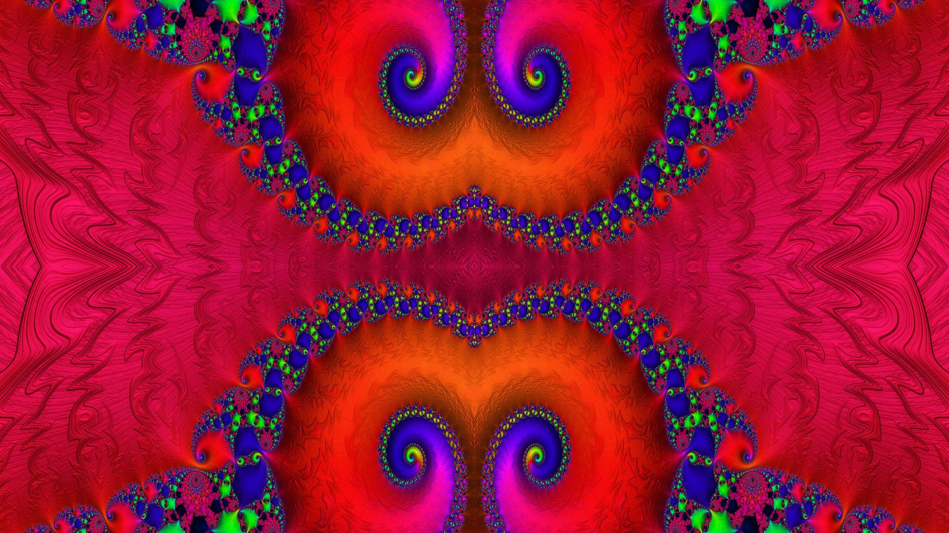 Trippy Psychedelic Fractal Wallpaper By Dr-pen