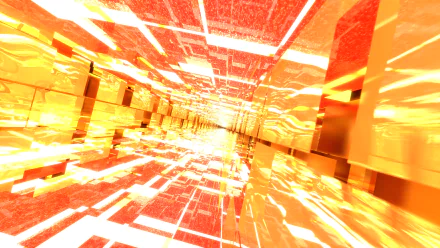  Fiery Orange Glass Tunnels
