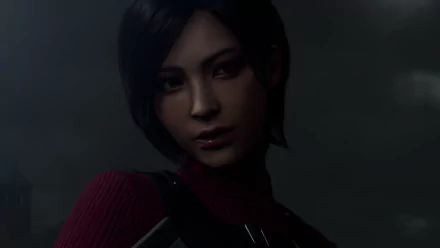 Close-up of a character from Resident Evil 4 - Separate Ways remake, featured in the 2023 Resident Evil 4 video game, showcased in 4K Ultra HD for PC desktop wallpaper.