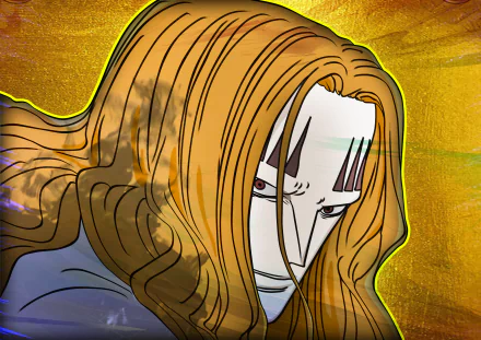 Basil Hawkins from One Piece in a vibrant HD desktop wallpaper setting.