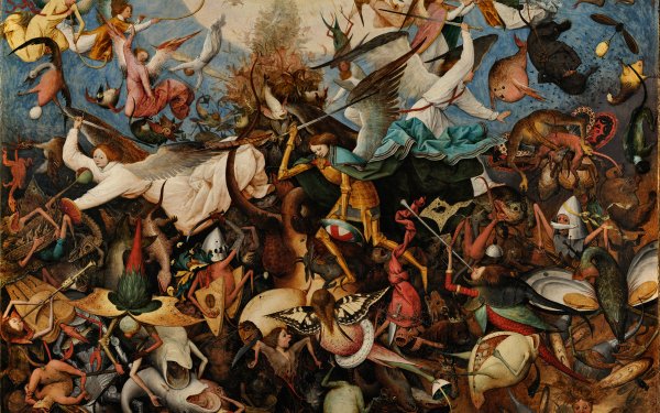 Artistic Painting Angel Biblical War HD Wallpaper | Background Image