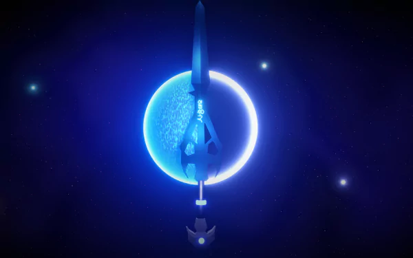 black hole star sword Korea blue HD Desktop Wallpaper | Background Image
