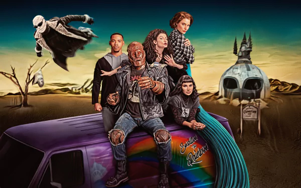 Doom Patrol TV show HD desktop wallpaper and background featuring vibrant colors and dynamic designs.