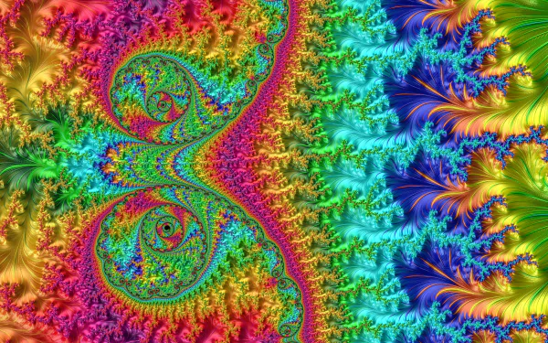  8k Trippy Psychedelic Fractal Wallpaper