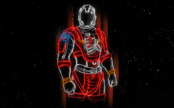 neon video game Starfield HD Desktop Wallpaper | Background Image